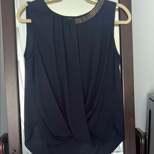 Alfani Black Asymmetrical Blouse